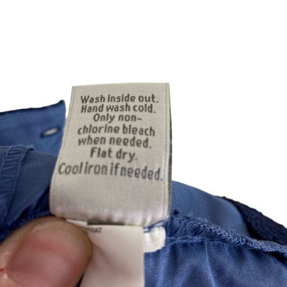 LC Lauren Conrad Navy Blue Lace High Rise Shorts Size 16 - Picture 9 of 9